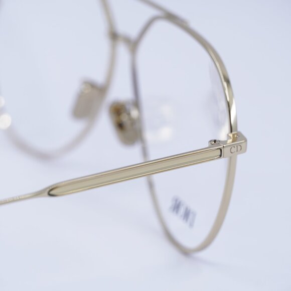Dior GEMDIORO AU B000 Eyeglasses Gold 58mm Aviator Frame - Picture 5 of 12